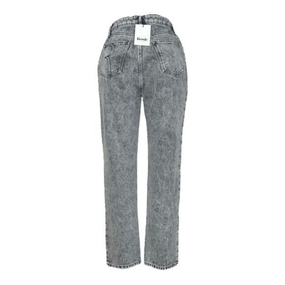 ROUJE PARIS Montreuil Jeans, Black Snow, 32” - Picture 5 of 13